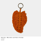 Keyring Macrame Leaf (more colour options available)