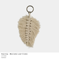 Keyring Macrame Leaf (more colour options available)