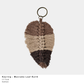 Keyring Macrame Leaf (more colour options available)