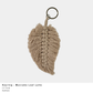 Keyring Macrame Leaf (more colour options available)