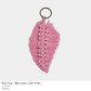 Keyring Macrame Leaf (more colour options available)