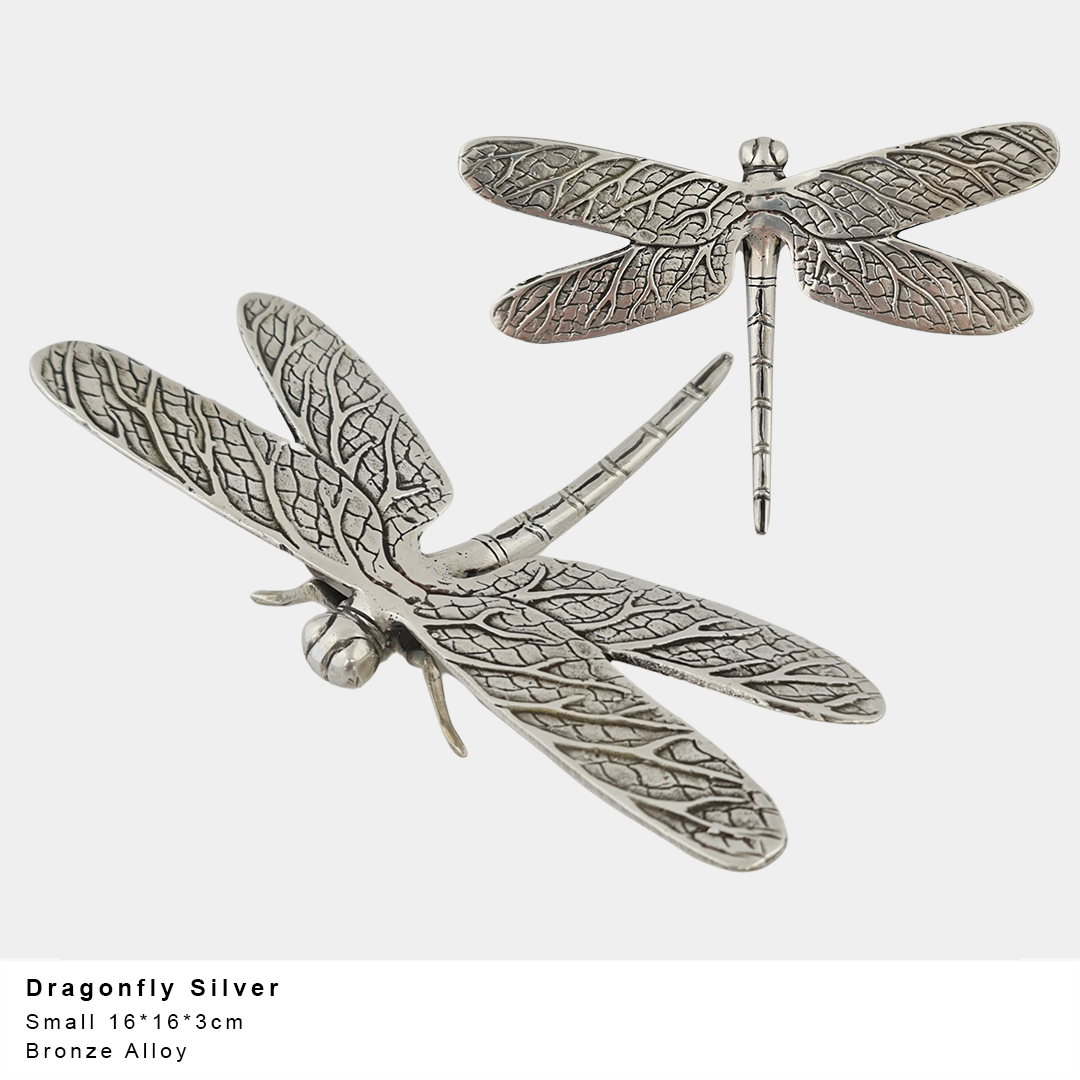 Brass Dragonfly Silver