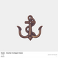 Anchor Wall Hook - Antique Brass