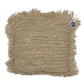 Raffia Square Fringed Cushion - Natural