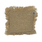 Raffia Square Fringed Cushion - Natural