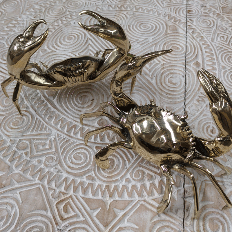 Brass Crab - gold