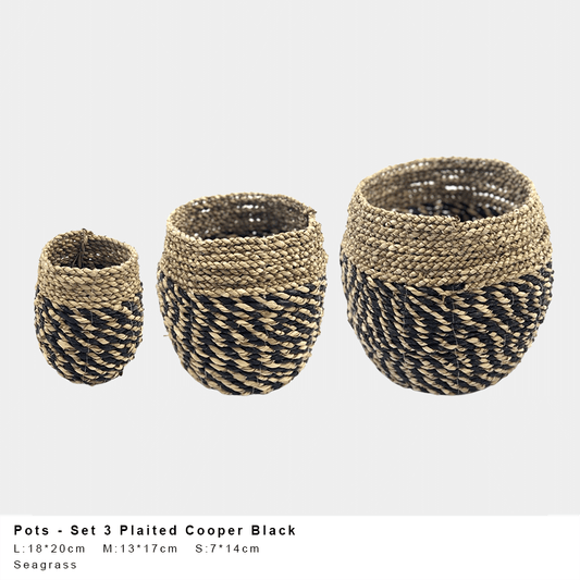 Cooper Pot - Black Twist