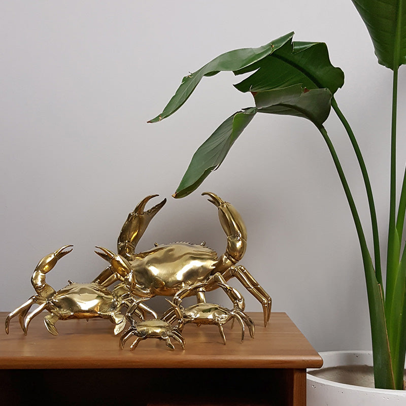 Brass Crab - gold