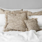 Raffia Square Fringed Cushion - Natural